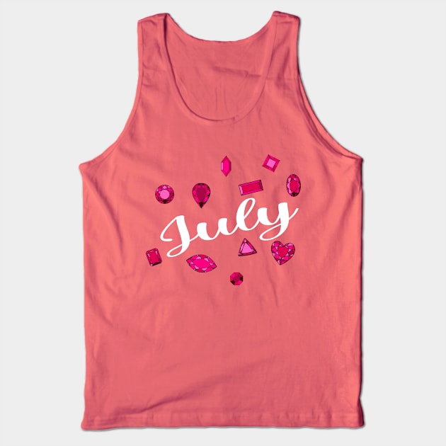 July Birthstone Tank Top by jverdi28